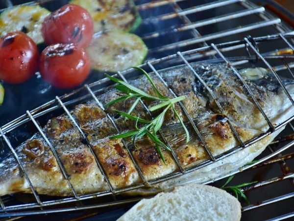Loup grillé et fenouil confit